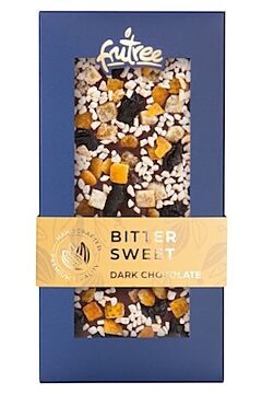 BITTER SWEET - horká čokoláda, pomaranč, višne,mandle čerstvo vyrobené a balené priamo z baliarne Frutree