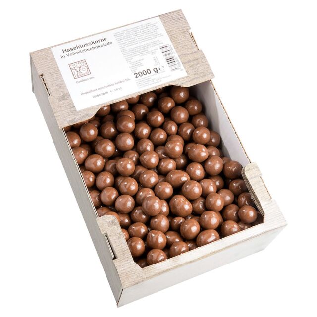 Lieskové orechy v mliečnej čokoláde 2000g